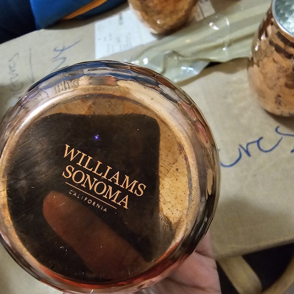 Williams Sonoma cooper tumblers set of 4 - Picture 3 of 4